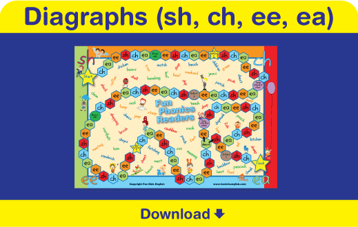 Click here to download the phonics board game.